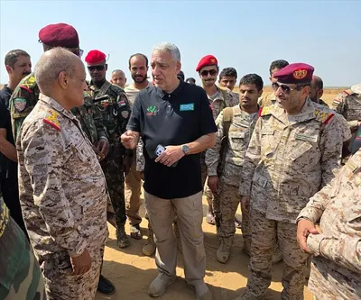 اخبار اليمن الان عسكري يزور مشروع مسام بمحافظة اخبار اليمن الان الحدث اليوم عاجل