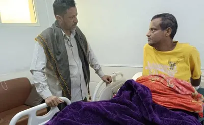 اخبار اليمن الان رئيس تنفيذية انتقالي يطمئن الجريح اخبار اليمن الان الحدث اليوم عاجل