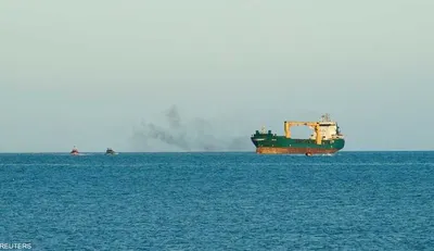 اخبار اليمن الان بطائرة مسيرة يستهدف سفينة الحديدة اخبار اليمن الان الحدث اليوم عاجل