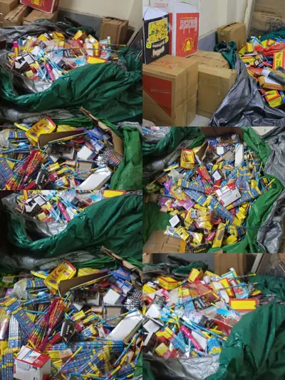 اخبار اليمن الان وإحراز كميات الألعاب النارية والمفرقعات اخبار اليمن الان الحدث اليوم عاجل