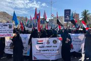 حضور حاشد لحرائر وماجدات حضرموت في ساحة الاعتصام...