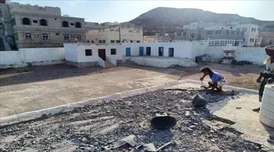 اخبار اليمن الان الأعمال الإنشائية لمشروع إعادة الرياضي اخبار اليمن الان الحدث اليوم عاجل