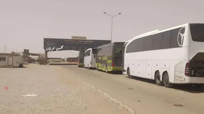 اخبار اليمن الان يحدث ازدحام خانق السيارات الوديعة اخبار اليمن الان الحدث اليوم عاجل