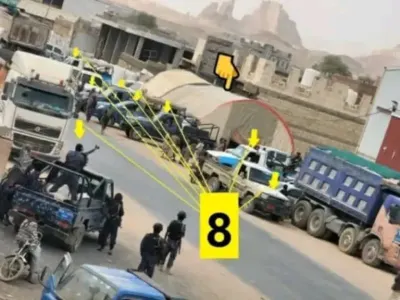 اخبار اليمن الان الحوثيون يطوقون اعتصام شاحنات المحتجين اخبار اليمن الان الحدث اليوم عاجل