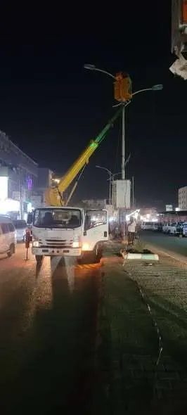 اخبار اليمن الان الصيانة تواصل تشغيل أعمدة الإنارة اخبار اليمن الان الحدث اليوم عاجل