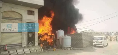 اخبار اليمن الان حريق منزل لتخزين المشتقات النفطية اخبار اليمن الان الحدث اليوم عاجل