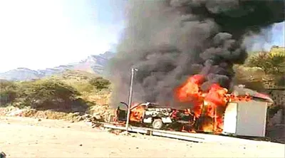 اخبار اليمن الان الابتزاز مواطنا لإحراق سيارته بحمولتها اخبار اليمن الان الحدث اليوم عاجل