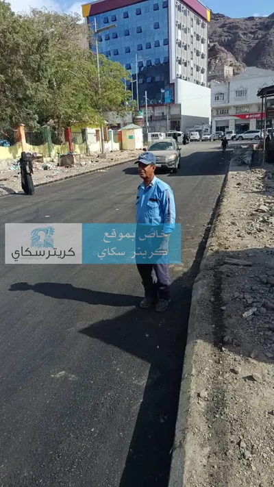 اخبار اليمن الان بدء سفلتة اهم شوارع عدن اخبار اليمن الان الحدث اليوم عاجل