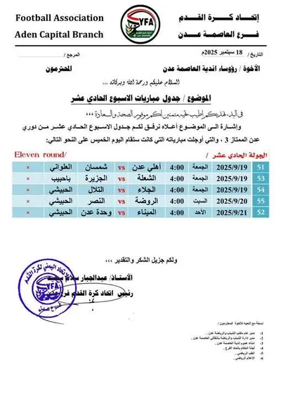 اخبار اليمن الان اتحاد القدم مباريات الخميس العيسي اخبار اليمن الان الحدث اليوم عاجل