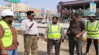 اخبار اليمن الان التسوية والتمهيد الشوارع المجاورة لمستشفى اخبار اليمن الان الحدث اليوم عاجل