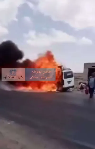 اخبار اليمن الان احتراق ركاب وتحوله هيكل متفحم اخبار اليمن الان الحدث اليوم عاجل