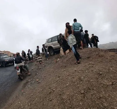 اخبار اليمن الان نجاة مواطن بأعجوبة حادث سقوط اخبار اليمن الان الحدث اليوم عاجل
