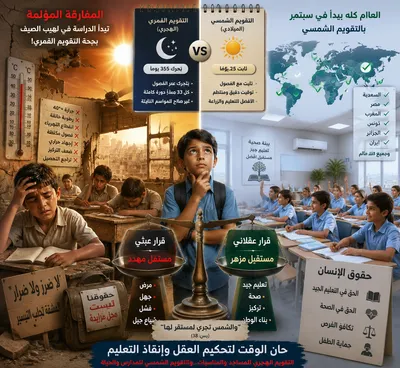 اخبار اليمن الان الكارثة التربوية لاعتماد التقويم الإنساني اخبار اليمن الان الحدث اليوم عاجل