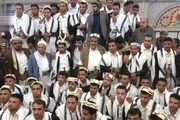 صحيفة الثورة صنعاء اخبار اليمن الان زفاف جماعي عريسا وعروس البيضاء اخبار اليمن الان الحدث اليوم عاجل صحيفة الثورة صنعاء