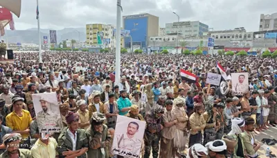 اخبار اليمن الان تظاهرة لقبائل الصبيحة بتحقيق استهداف اخبار اليمن الان الحدث اليوم عاجل