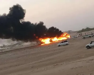 اخبار اليمن الان مروري مأساوي الدولي لاحتراق مركبتين اخبار اليمن الان الحدث اليوم عاجل